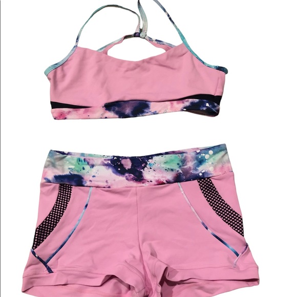 Coord Work Out Bralet And Shorts | Poshmark